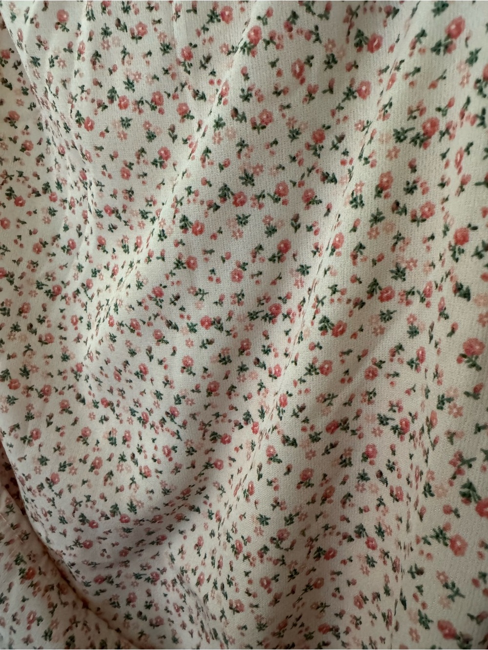 Princess Polly Annie Mini Wrap Dress Pink Ditsy Floral Ruffle Hem Size 2 - Picture 8 of 9